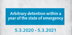 Arbitrary Detention within a year of the state of emergency report