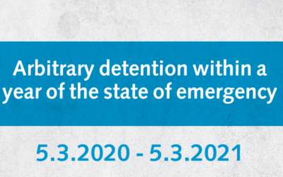 Arbitrary Detention within a year of the state of emergency report