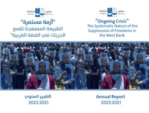 “Ongoing Crisis”  The Systematic Nature of the Suppression of Freedoms in the West Bank/ The summary